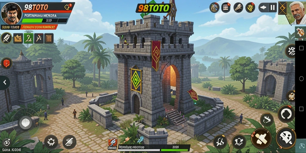 Tampilan gameplay Tower Defense yang menegangkan dan interaktif.