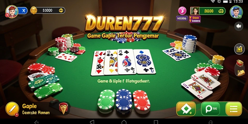 Tampilan permainan Gaple yang menarik di DUREN777.