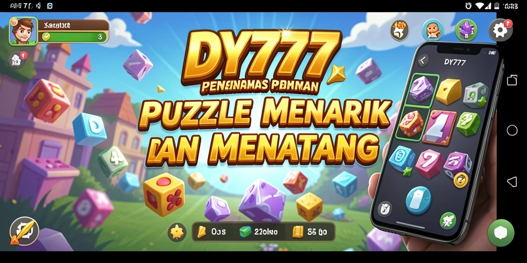 Screenshot utama DY777 menampilkan gameplay Puzzle yang seru dan interaktif.